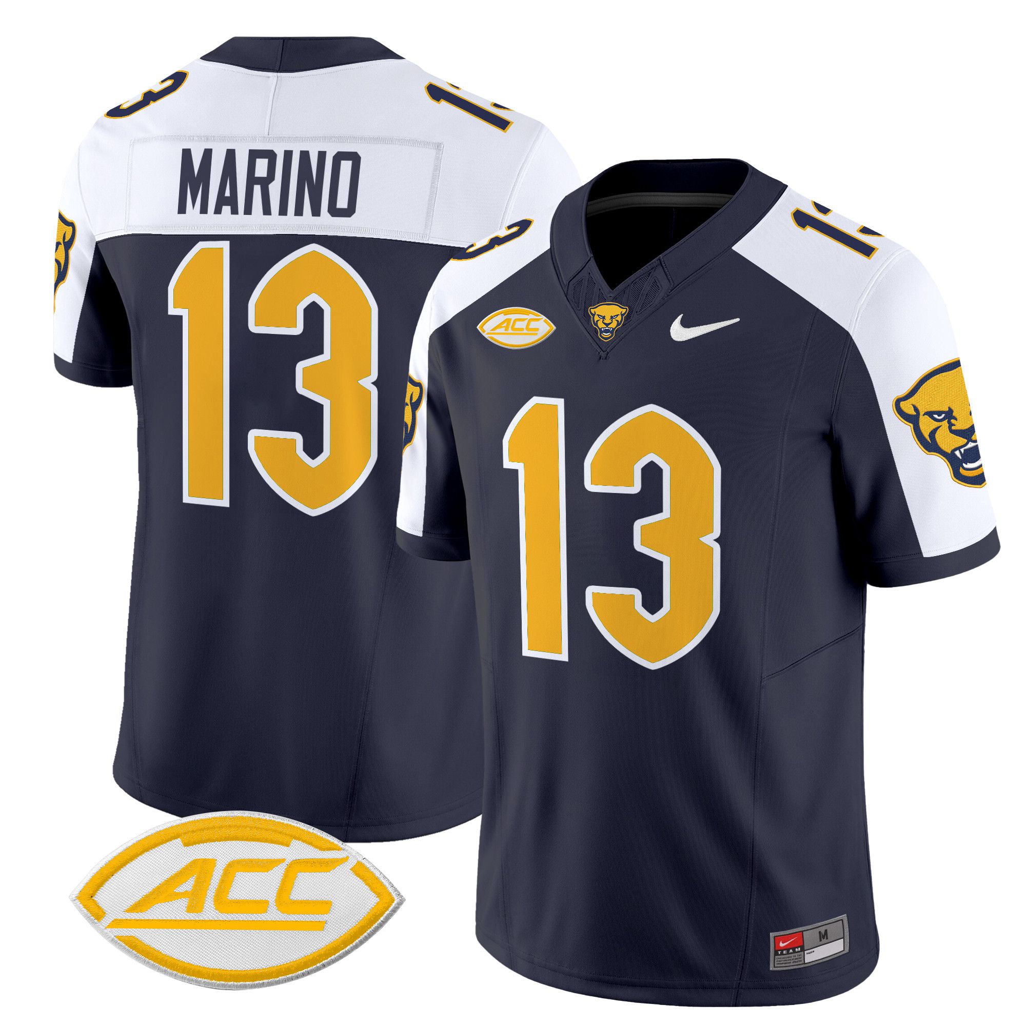 Men Pittsburgh Panthers #13 Marino Black Nike 2024 Vapor Limited NCAA Jersey->more ncaa teams->NCAA Jersey